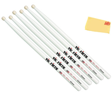 Vic Firth Corpsmaster Signature Snare Ralph Hardimon Drumsticks - 3 Pack w/ Polishing Cloth