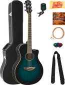 Yamaha APX600 Thin Body Acoustic-Electric Guitar - Oriental Blue Burst w/ Hard Case