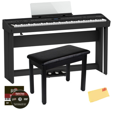 Roland FP-90X 88-Key Digital Piano - Black w/ Roland KSC-90 Stand