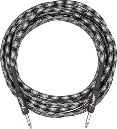 Fender 18.6-Foot Professional Tweed Instrument Cable, Straight-Straight, Winter Camo - 1 Pack