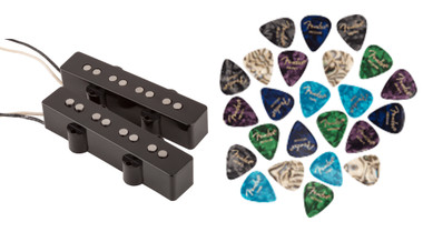 Fender Custom Shop '60s Jazz Bass Pickups - Black w/ Picks