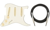 Fender Tex-Mex SSS Pre-Wired Stratocaster Pickguard w/ Instrument Cable