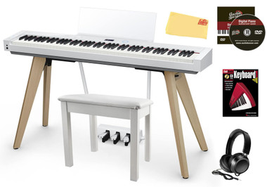 Casio PX-S7000 Privia Slim Digital Piano - White w/ Furniture Bench