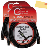 Cleartone 10-Foot Studio Smart Microphone Cable, 24 AWG - 2 Pack