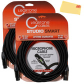 Cleartone 15-Foot Studio Smart Microphone Cable, 22 AWG - 2 Pack