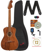 Fender Malibu Special Acoustic-Electric Guitar - Mahogany w/ Gig Bag