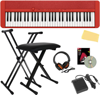 t*i様 CASIO Casiotone CT-S1 レッド キーボード Casio Casiotone CT-S1 Keyboard With Stand and Bench Red | Guitar