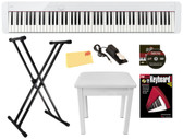 Casio PX-S1100 Privia Slim Digital Piano - White w/ Adjustable Stand