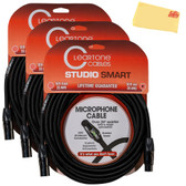 Cleartone 20-Foot Studio Smart Microphone Cable, 20 AWG - 3 Pack