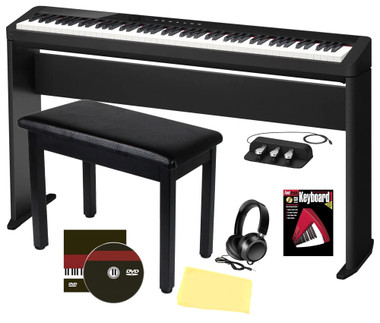 Casio PX-S5000 Privia Slim Digital Piano - Black w/ SP-34 Pedal
