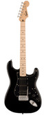 Fender Squire Sonic Stratocaster, Black Pickguard - Black