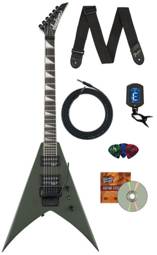 Jackson JS Series King V JS32 Electric Guitar - Matte Army Drab w/ Instrument Cable
