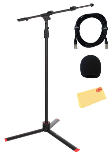 Gator Frameworks GFW-ID-MIC Adjustable Tripod Telescoping Boom Microphone w/ XLR Cable