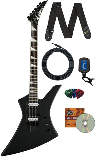 Jackson JS Series Kelly JS32T Electric Guitar - Satin Black w/ Instrument Cable