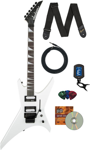 Jackson JS Series Warrior JS32 Electric Guitar - Snow White w/ Instrument Cable