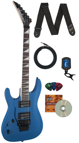 Jackson JS Series Dinky Arch Top JS32 DKA Left-Handed Electric Guitar - Bright Blue w/ Instrument Cable