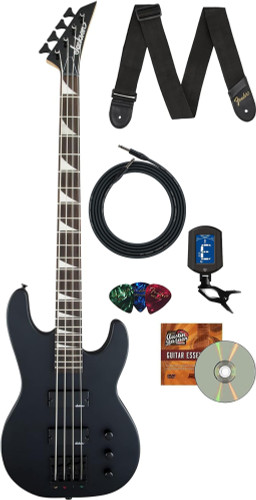 Jackson JS Series Concert Bass JS2 Bass Guitar - Satin Black w/ Instrument Cable
