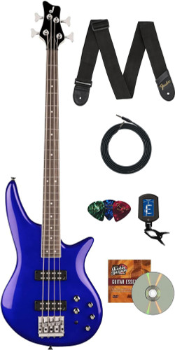 Jackson JS Series Spectra Bass JS3 Bass Guitar - Indigo Blue w/ Instrument Cable