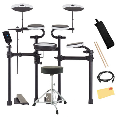 Roland TD-02KV V-Drums Electronic Drum Kit w/ Drum Throne