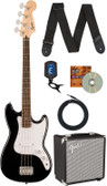 Fender Squier Sonic Bronco Bass - Black w/ Rumble 15 Amplifier