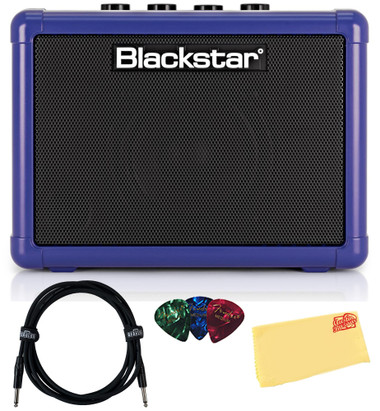 Blackstar Fly 3 Mini Guitar Amplifier - Royal Blue w/ Instrument Cable