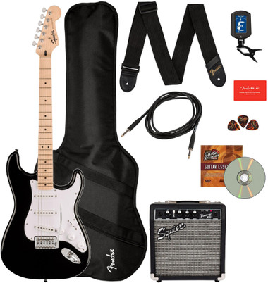 Fender Squier Sonic Strat Pack - Black w/ Frontman 10G Amplifier