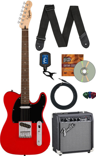 Fender Squier Sonic Telecaster - Torino Red w/ Frontman 10G Amplifier