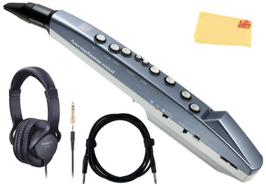 Roland AE-01 Aerophone Mini Digital Wind Instrument - Blue w/ Headphones
