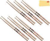 Vic Firth American Classic 5A Wood-Tipped Drumsticks - 6 Pack