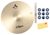 Zildjian A0036 A Family 22-Inch Medium Ride Cymbal w/ Drumsticks