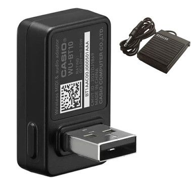 Casio WU-BT10 Bluetooth Audio/MIDI Adapter w/ Sustain Pedal