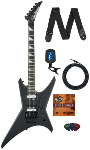 Jackson Warrior JS32 Electric Guitar - Satin Black w/ Instrument Cable