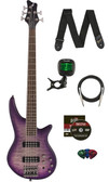 Jackson Spectra Bass JS3QV Bass Guitar - Purple Phaze w/ Instrument Cable