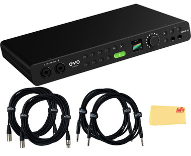 Audient EVO 16 24-In 24-Out USB Audio Interface w/ 2 Instrument Cables