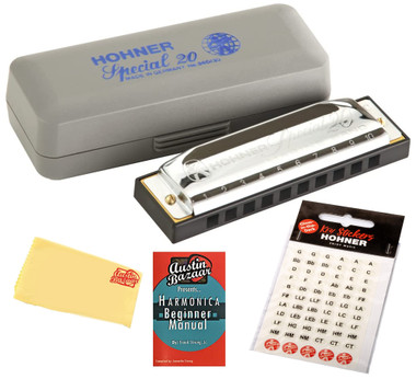 Hohner Special 20 Harmonica - Key of F Sharp w/ Key Stickers