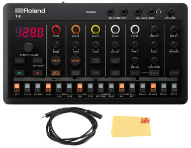 Roland AIRA Compact T-8 Beat Machine Sound Module w/ Audio Cable