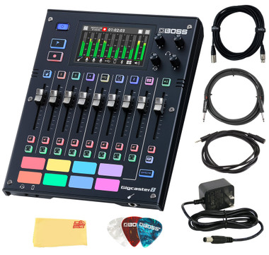Boss Gigcaster 8 Audio Streaming Mixer w/ Instrument Cable