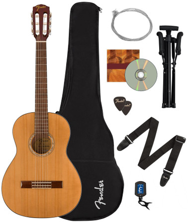 Fender FA-15N 3/4-Size Nylon String Acoustic Guitar Starter Fender FA-15N 3/4-Size Nylon String Acoustic Guitar Starter