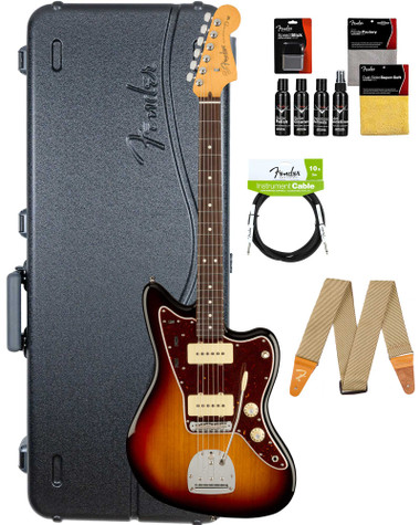 Fender American Professional II Jazzmaster - 3-Color Sunburst w/ Cleaning Kit