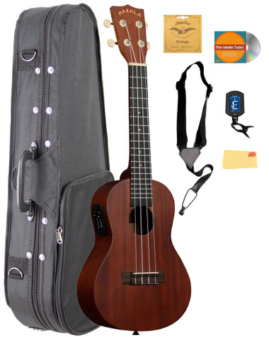 Kala MK-CE Makala Concert Acoustic-Electric Ukulele w/ Case
