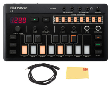 Roland Aira Compact J-6 Chord Synthesizer w/ Audio Cable