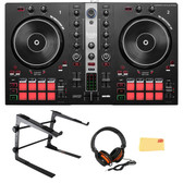 Hercules DJControl Inpulse 300 MK2 2-Channel DJ Controller w/ Laptop Stand