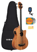 Kala UBASS-NOMAD-FS Nomad Acoustic-Electric U-Bass Ukulele Bass w/ Gig Bag