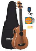 Kala UBASS-SCOUT-FL Scout Acoustic-Electric Fretless U-Bass Ukulele Bass w/ Gig Bag