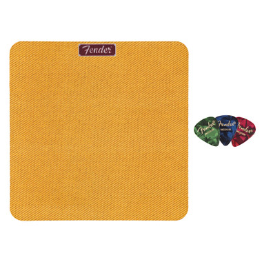 Fender Square Mousepad - Tweed w/ Picks