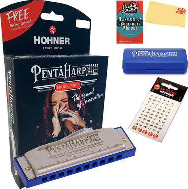 Hohner PentaHarp Harmonica - Key of G Minor w/ Key Stickers