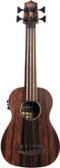 Kala UBASS-EBY-FL Striped Ebony Fretless U-Bass Acoustic-Electric Ukulele Bass