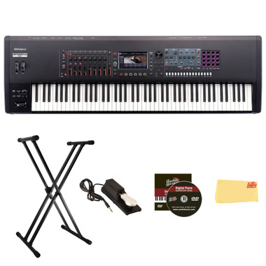 Roland Fantom 8 EX 88-Key Workstation Keyboard Synthesizer w/ Adjustable Stand