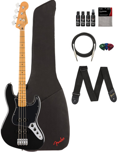 Fender Player II Jazz Bass - Black w/ Cleaning Kit