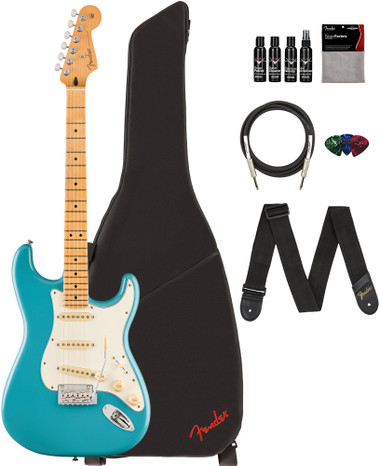 Fender Player II Stratocaster - Aquatone Blue w/ Cleaning Kit